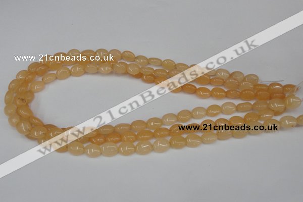 CCN515 15.5 inches 8*10mm oval candy jade beads wholesale