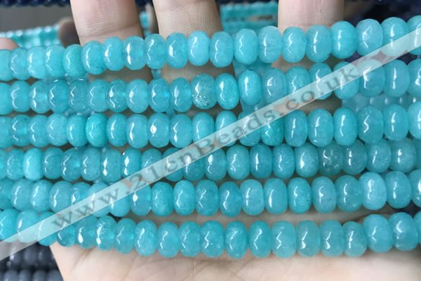 CCN5150 15 inches 5*8mm faceted rondelle candy jade beads