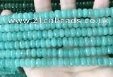 CCN5152 15 inches 5*8mm faceted rondelle candy jade beads