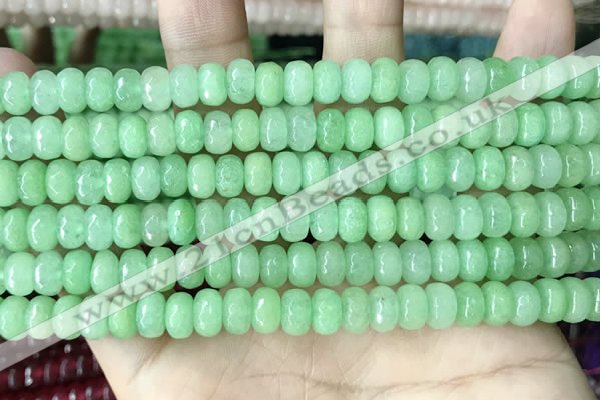 CCN5157 15 inches 5*8mm faceted rondelle candy jade beads