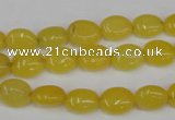 CCN516 15.5 inches 8*10mm oval candy jade beads wholesale