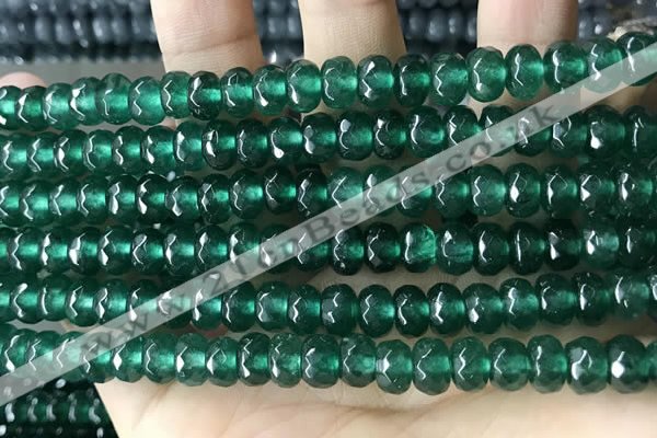 CCN5160 15 inches 5*8mm faceted rondelle candy jade beads