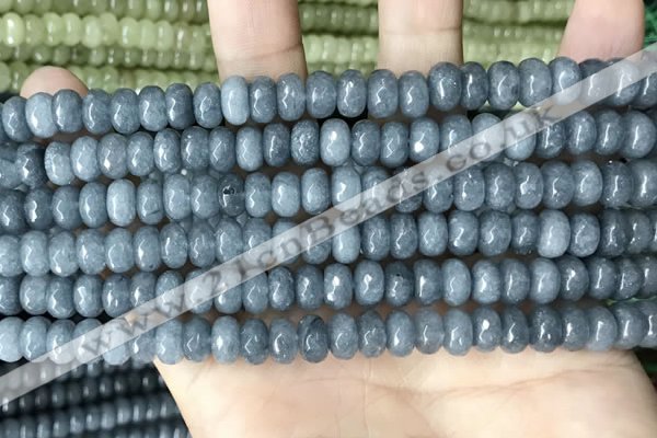 CCN5162 15 inches 5*8mm faceted rondelle candy jade beads