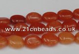 CCN517 15.5 inches 8*10mm oval candy jade beads wholesale