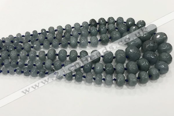 CCN5176 5*8mm - 14*20mm faceted rondelle candy jade beads