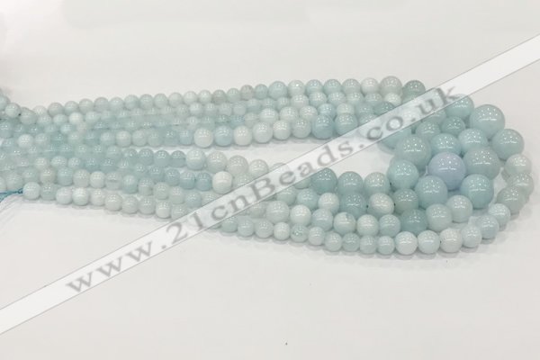 CCN5187 6mm - 14mm round candy jade graduated beads