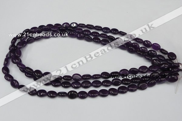 CCN519 15.5 inches 8*10mm oval candy jade beads wholesale