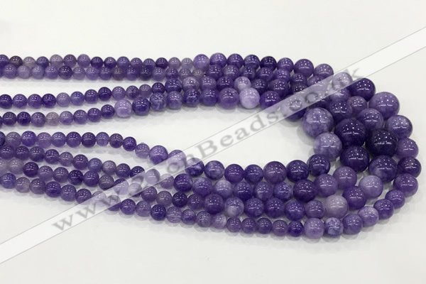 CCN5203 6mm - 14mm round candy jade graduated beads