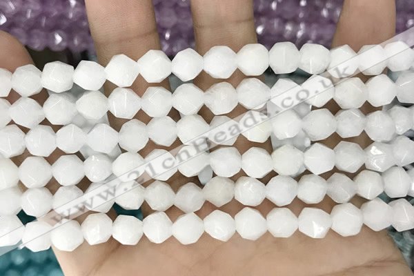 CCN5230 15 inches 8mm faceted nuggets candy jade beads