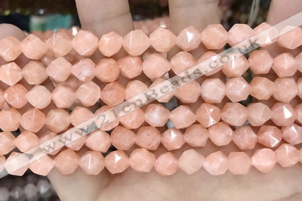 CCN5233 15 inches 8mm faceted nuggets candy jade beads