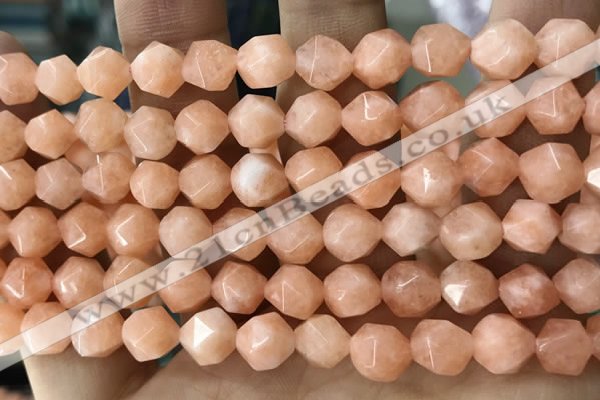 CCN5234 15 inches 8mm faceted nuggets candy jade beads