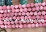 CCN5238 15 inches 8mm faceted nuggets candy jade beads