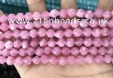 CCN5239 15 inches 8mm faceted nuggets candy jade beads