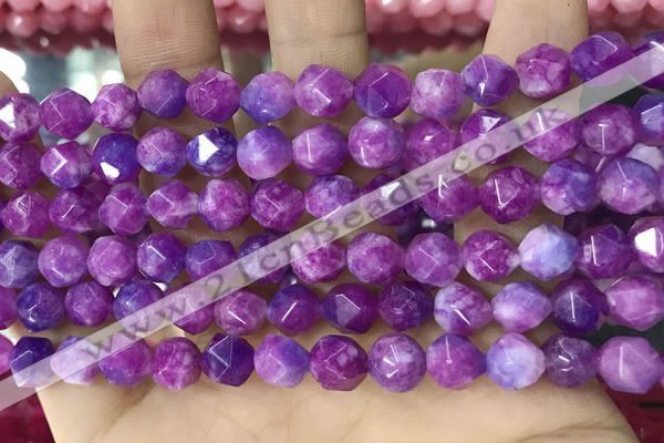 CCN5242 15 inches 8mm faceted nuggets candy jade beads