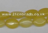 CCN525 15.5 inches 10*14mm oval candy jade beads wholesale