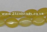 CCN525 15.5 inches 10*14mm oval candy jade beads wholesale