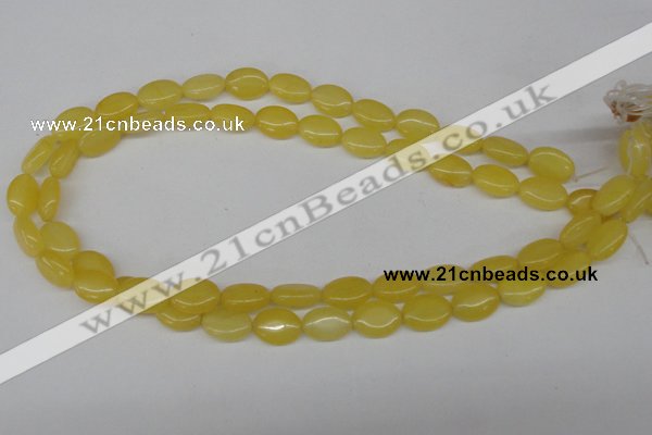 CCN525 15.5 inches 10*14mm oval candy jade beads wholesale