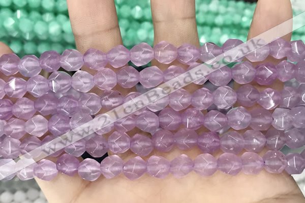 CCN5254 15 inches 8mm faceted nuggets candy jade beads