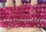 CCN5257 15 inches 8mm faceted nuggets candy jade beads