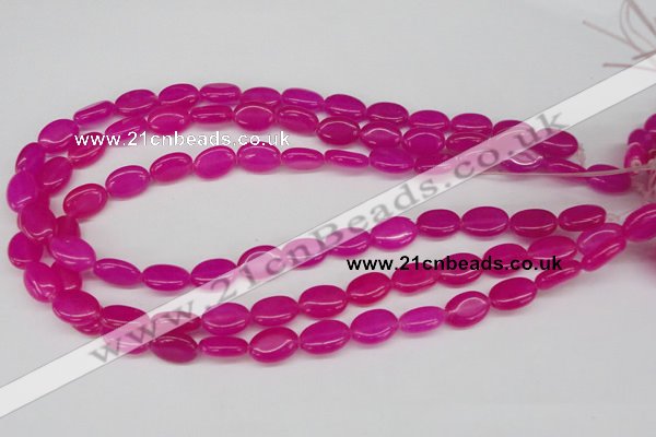 CCN527 15.5 inches 10*14mm oval candy jade beads wholesale