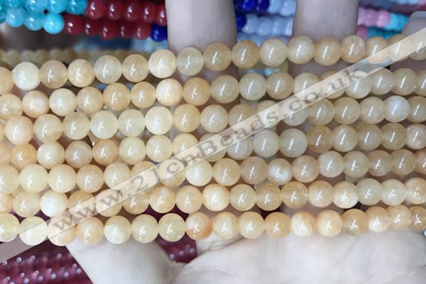 CCN5273 15 inches 6mm round candy jade beads Wholesale