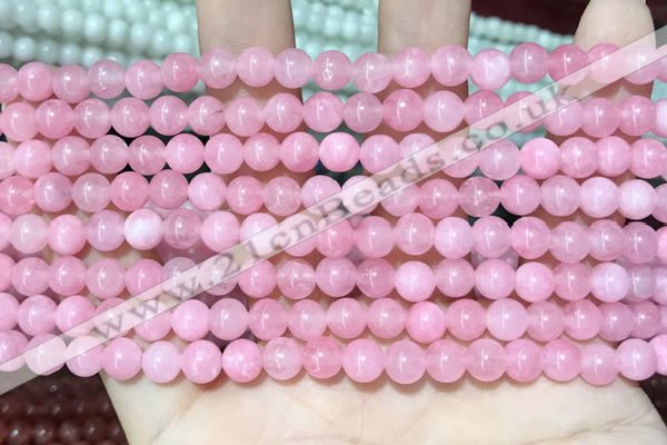 CCN5277 15 inches 6mm round candy jade beads Wholesale