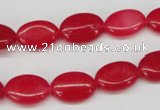 CCN528 15.5 inches 10*14mm oval candy jade beads wholesale