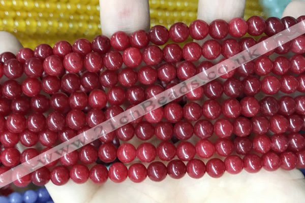 CCN5280 15 inches 6mm round candy jade beads Wholesale