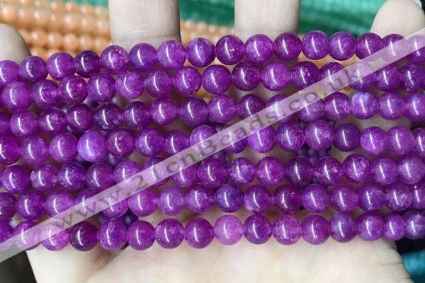 CCN5281 15 inches 6mm round candy jade beads Wholesale