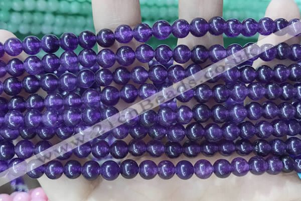 CCN5294 15 inches 6mm round candy jade beads Wholesale