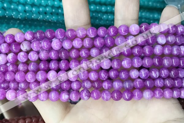 CCN5295 15 inches 6mm round candy jade beads Wholesale
