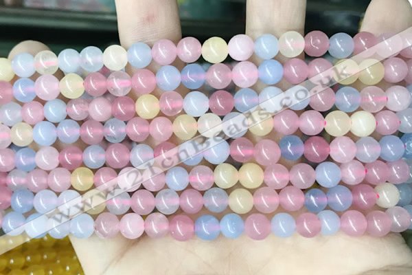 CCN5299 15 inches 6mm round candy jade beads Wholesale