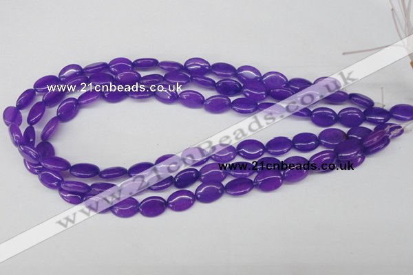 CCN530 15.5 inches 10*14mm oval candy jade beads wholesale