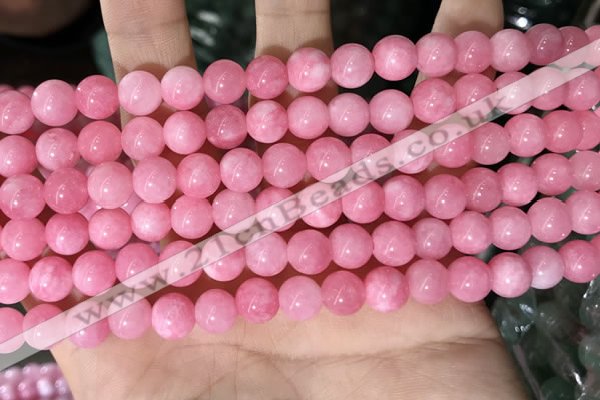 CCN5324 15 inches 8mm round candy jade beads Wholesale