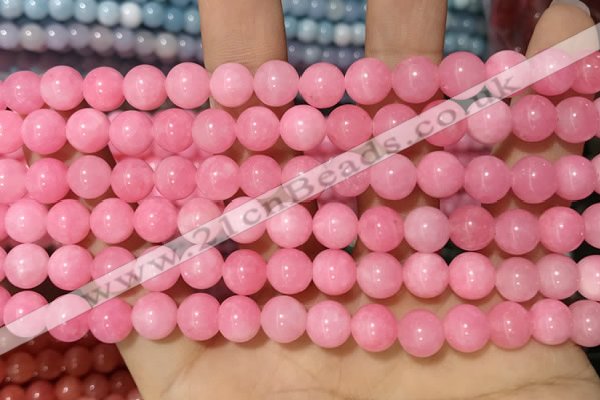 CCN5326 15 inches 8mm round candy jade beads Wholesale