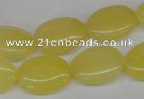 CCN535 15.5 inches 15*20mm oval candy jade beads wholesale