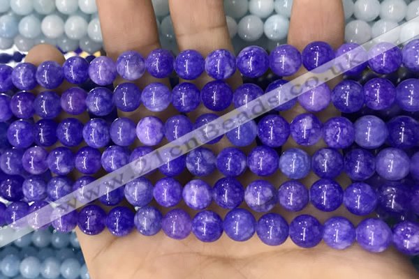 CCN5359 15 inches 8mm round candy jade beads Wholesale