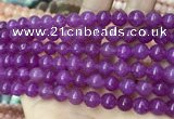 CCN5366 15 inches 8mm round candy jade beads Wholesale