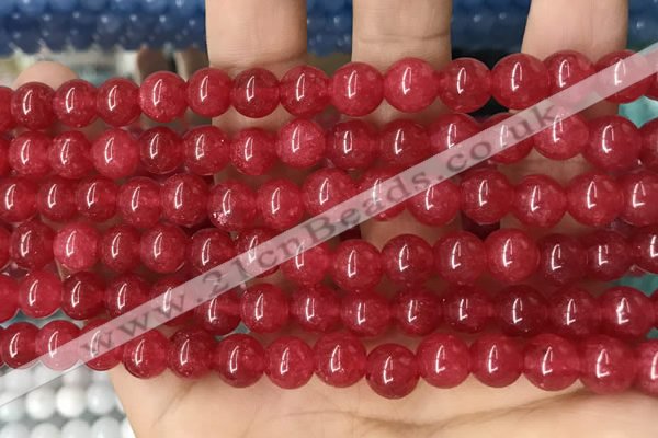 CCN5371 15 inches 8mm round candy jade beads Wholesale