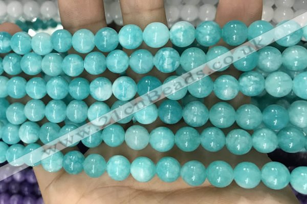 CCN5409 15 inches 8mm round candy jade beads Wholesale