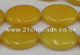 CCN545 15.5 inches 18*25mm oval candy jade beads wholesale