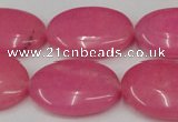 CCN546 15.5 inches 18*25mm oval candy jade beads wholesale