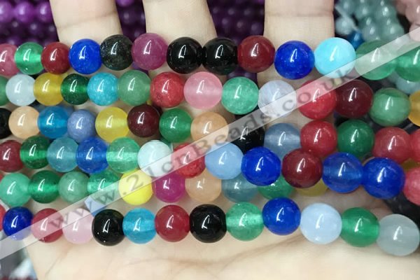 CCN5468 15 inches 8mm round candy jade beads Wholesale