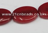 CCN547 15.5 inches 18*25mm oval candy jade beads wholesale