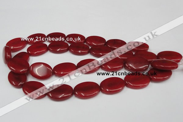 CCN547 15.5 inches 18*25mm oval candy jade beads wholesale