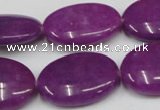 CCN549 15.5 inches 18*25mm oval candy jade beads wholesale