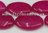 CCN551 15.5 inches 20*30mm oval candy jade beads wholesale