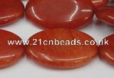 CCN552 15.5 inches 20*30mm oval candy jade beads wholesale