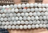 CCN5576 15 inches 8mm round matte candy jade beads Wholesale