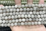 CCN5578 15 inches 8mm round matte candy jade beads Wholesale